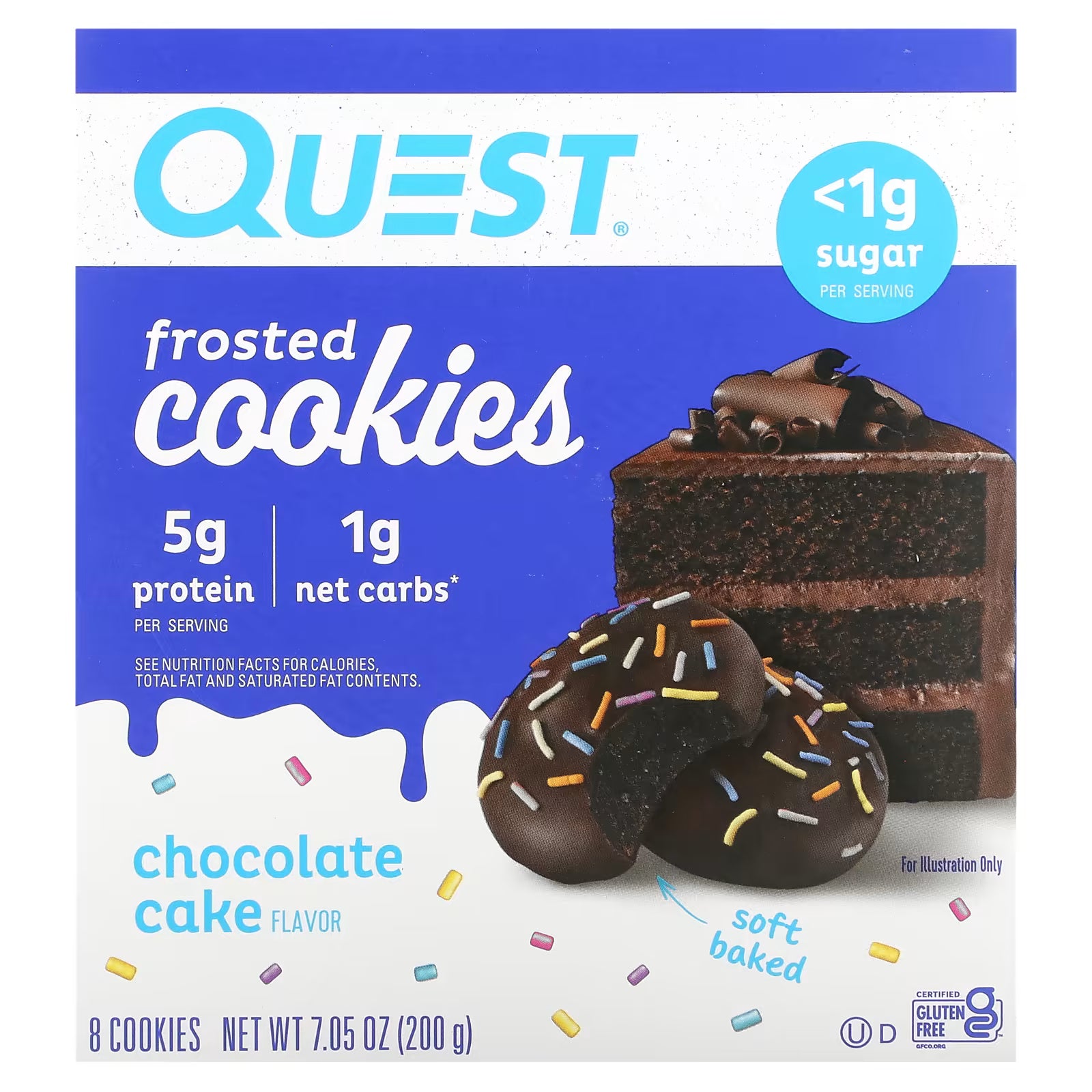 Quest Nutrition Frosted Cookies 8x25g