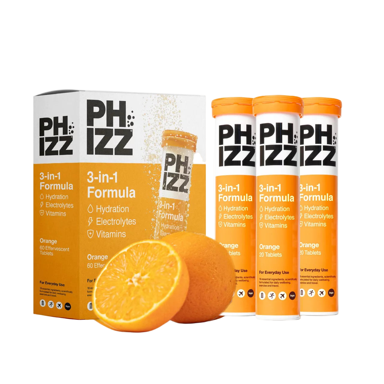 Phizz 3-in-1 Multivitamin & Rehydration Electrolyte Effervescent Multi-pack