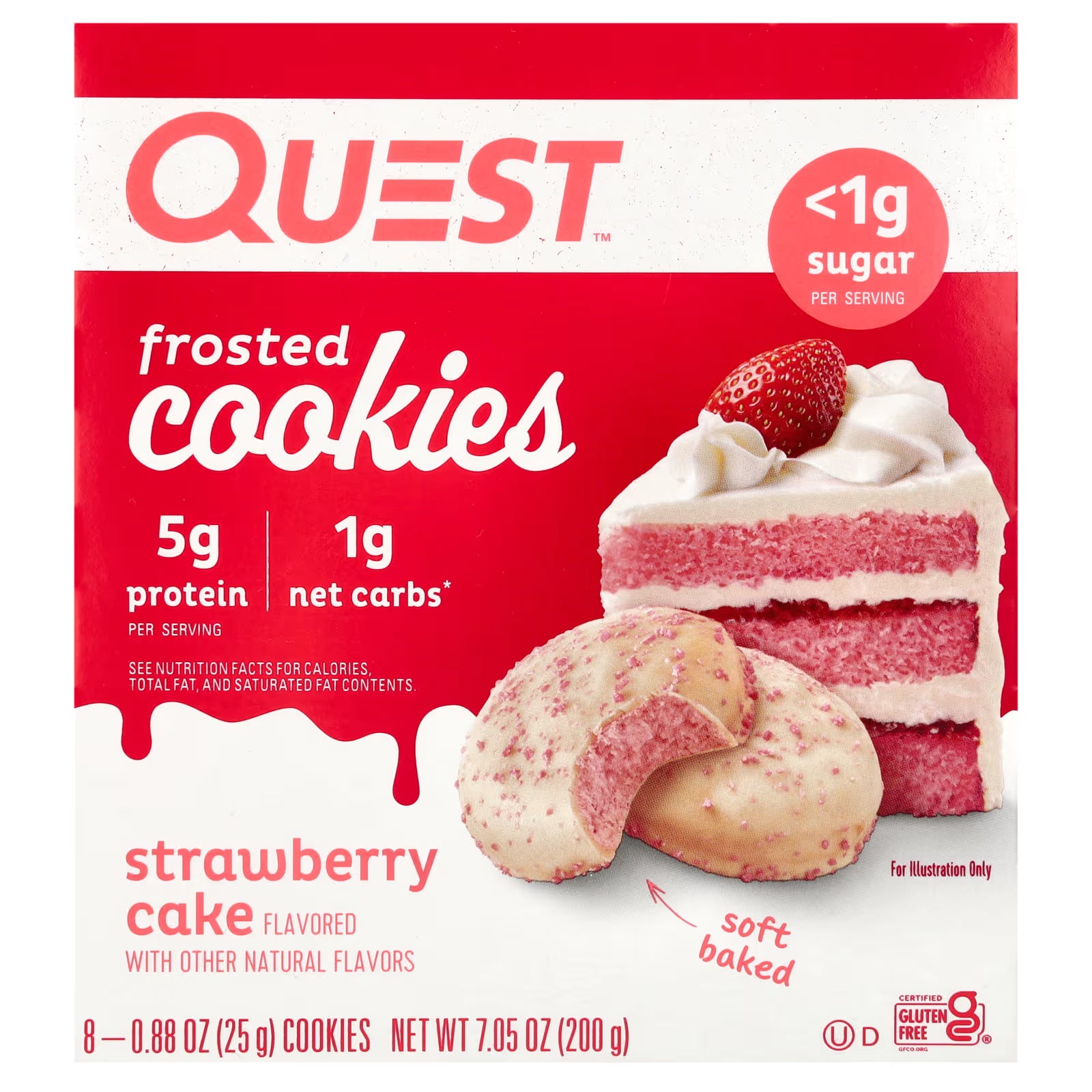 Quest Nutrition Frosted Cookies 8x25g