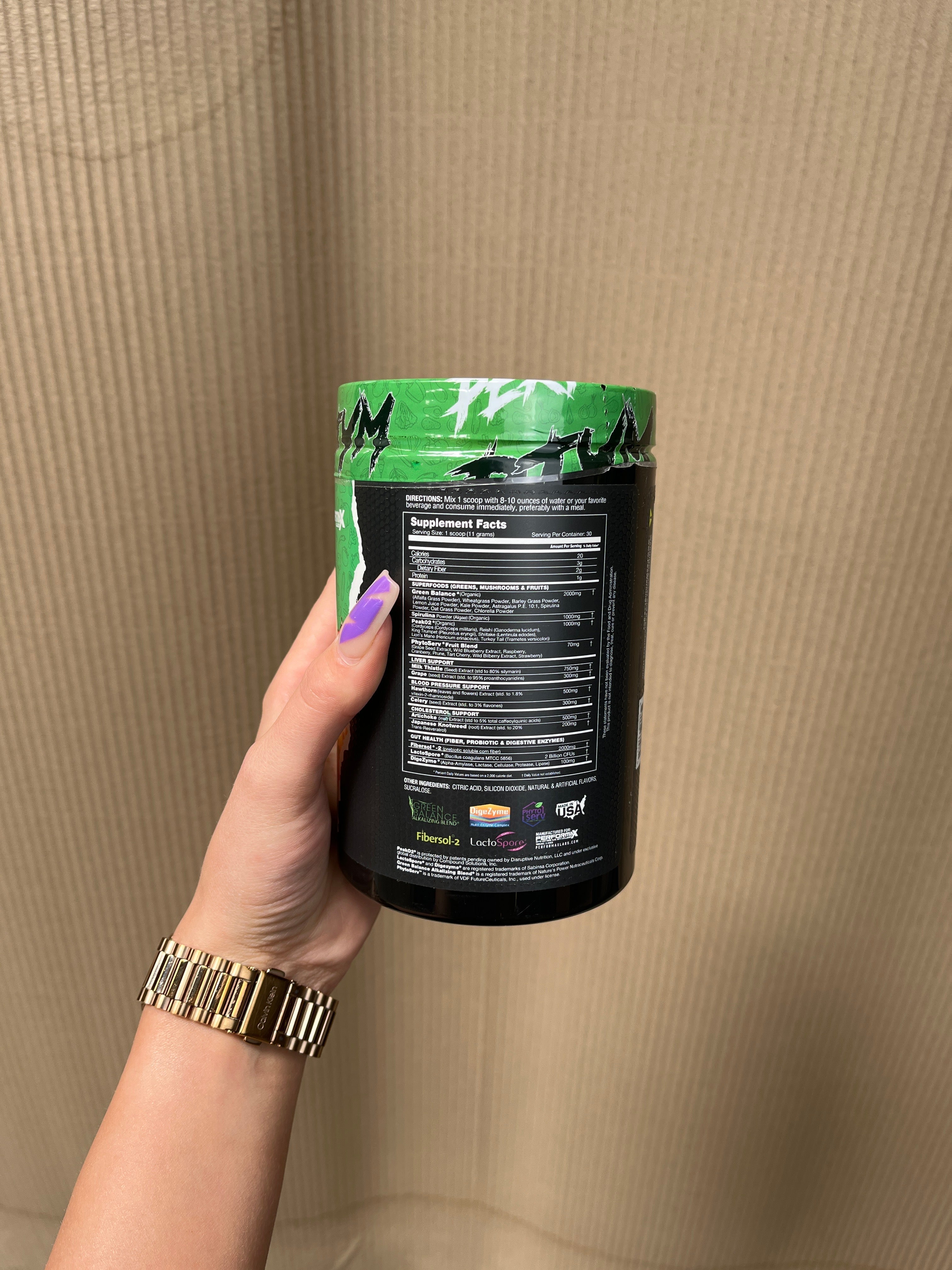 Performax Labs PhytoActivMax Greens Strawberry Pineapple - 330g / Strawberry Pinapple - Greens Powder