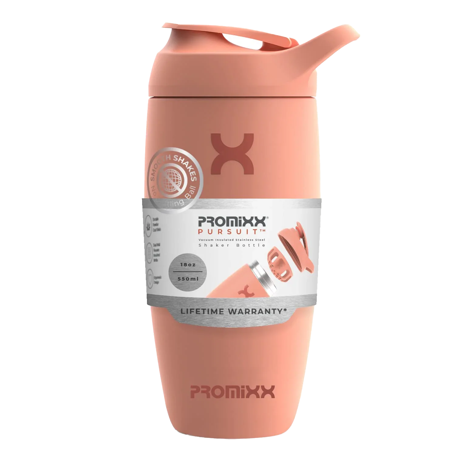 PROMiXX Pursuit Stainless-Steel Shaker Bottle - Shaker Bottle (Less Than 2 Litres)