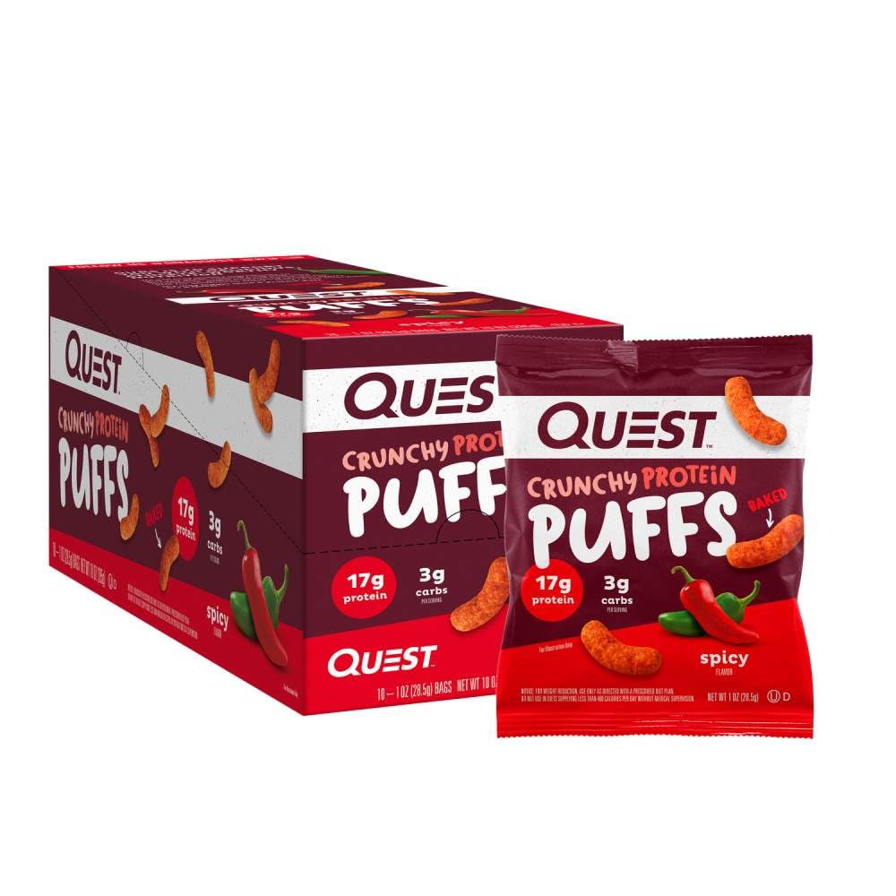 Quest Nutrition Puffs - 10x28.5g / Spicy - Diet Snacks