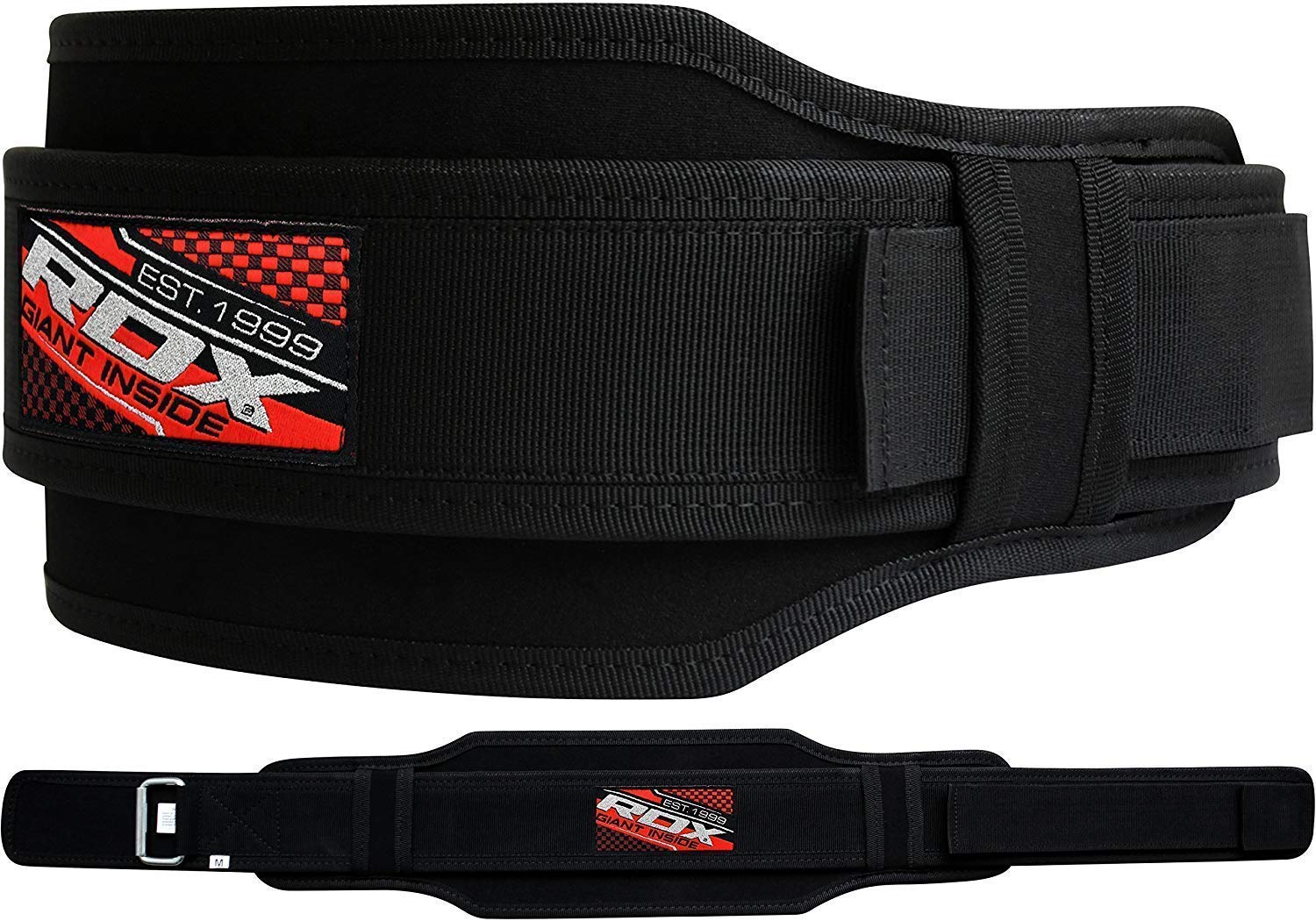RDX Gym Head Harness H2 Plus with black weightlifting belt for neck strength training