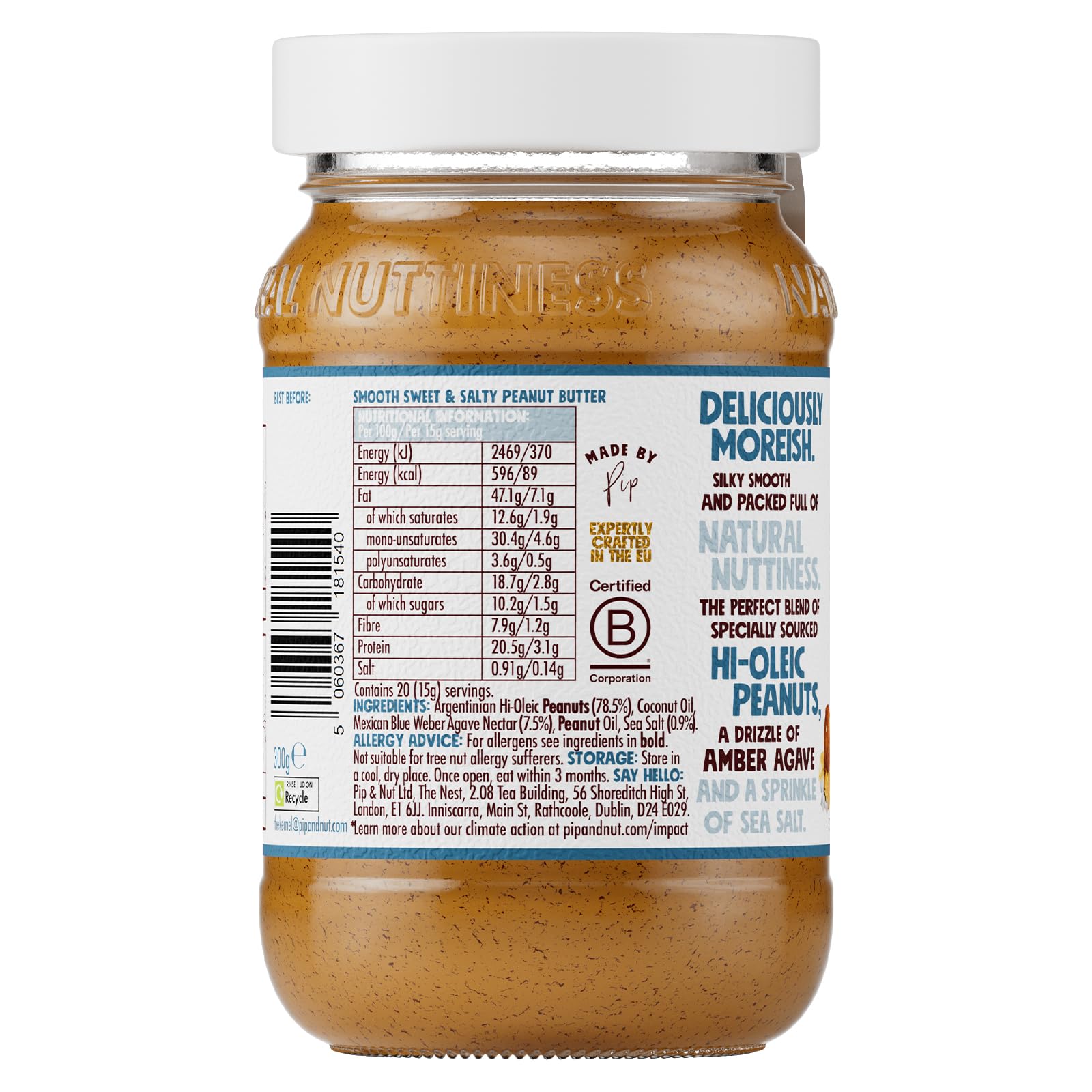 Pip & Nut Peanut Butter Sweet & Salty Smooth