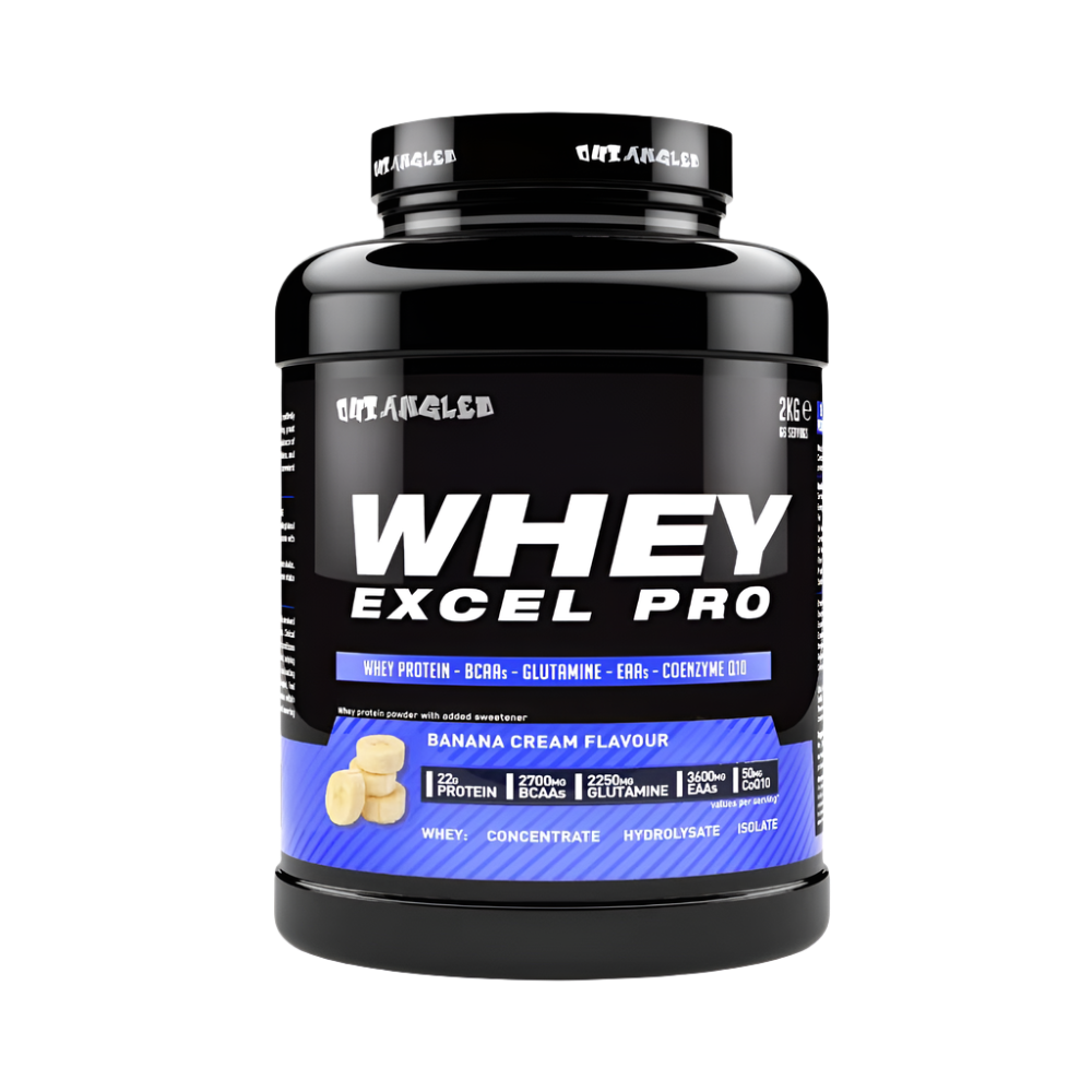 Outangled Whey Excel Pro - 2kg / Banana - Whey Protein Powder