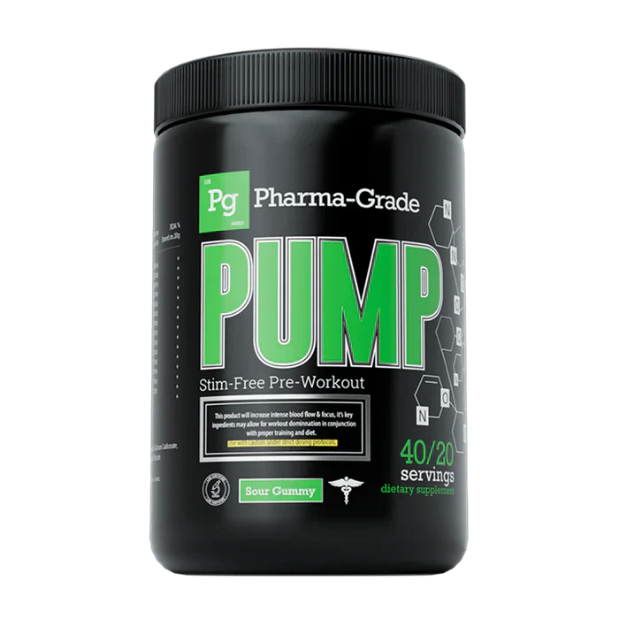 Pharma Grade PUMP - 400g / Sour Gummy - Pre-Workout Powder