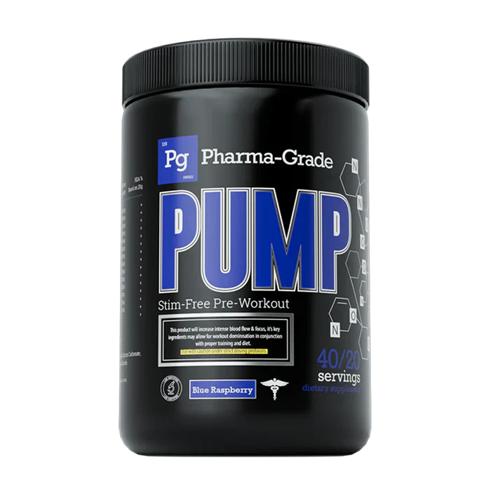 Pharma Grade PUMP - 400g / Blue Raz - Pre-Workout Powder