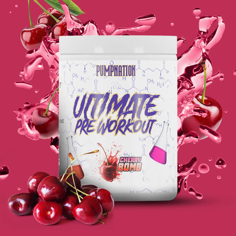 Pump Nation Ultimate Pre Workout - 550g / Cherry Bomb - Pre-Workout Powder