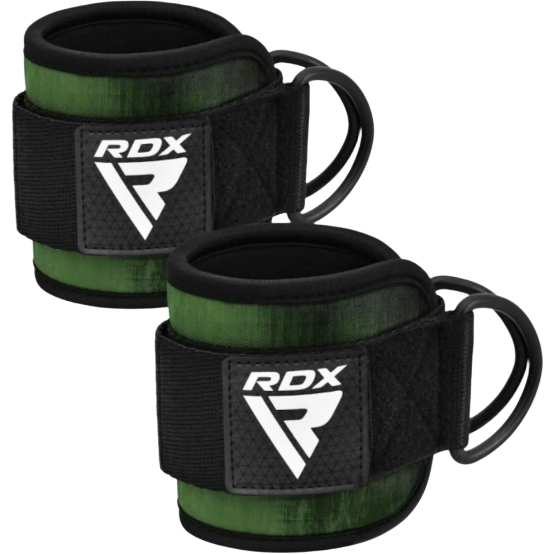 RDX Gym Ankle Pro A4 Pair Army Green - Army Green (Pair) - Ankle Straps