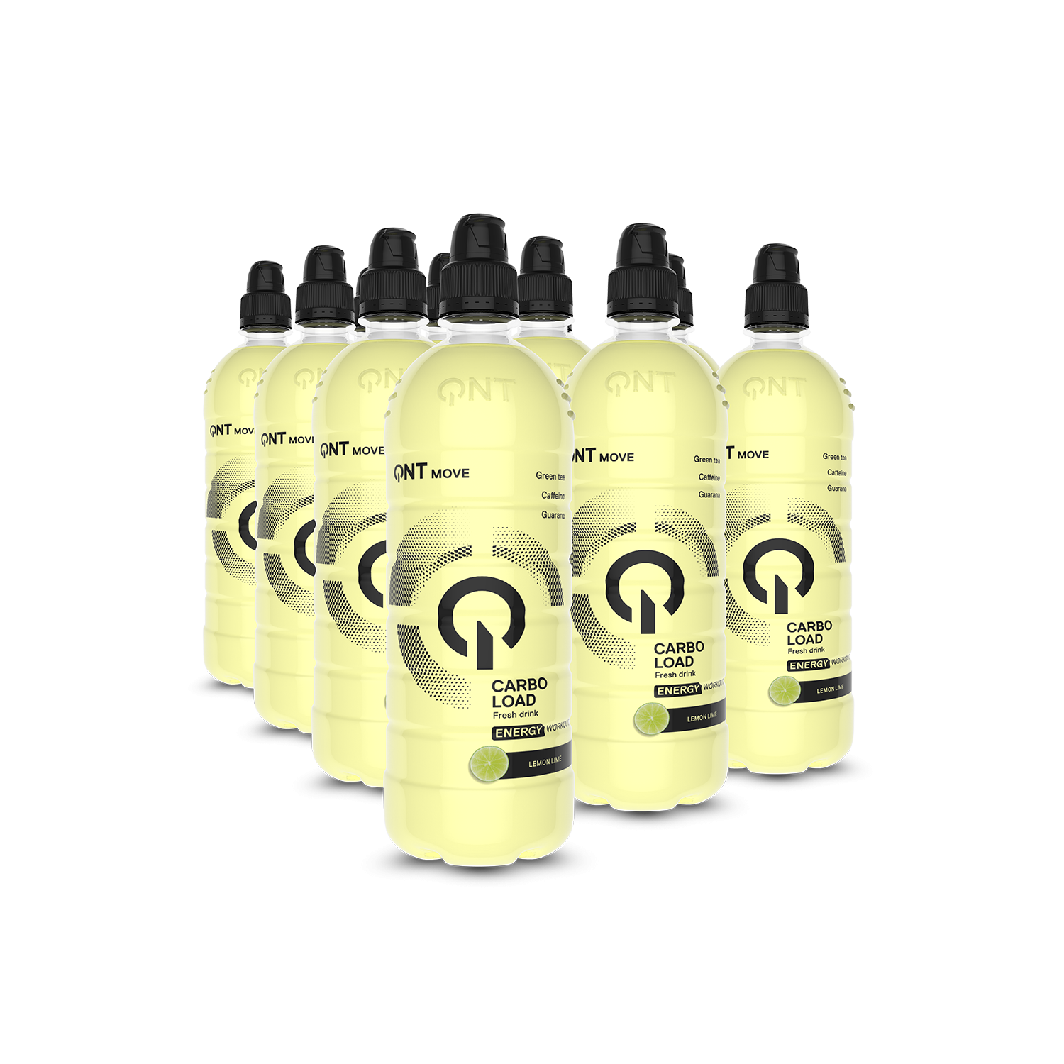 QNT Carbo Load - 12x700ml / Lemon Lime - Carbohydrate Ready-to-Drinks