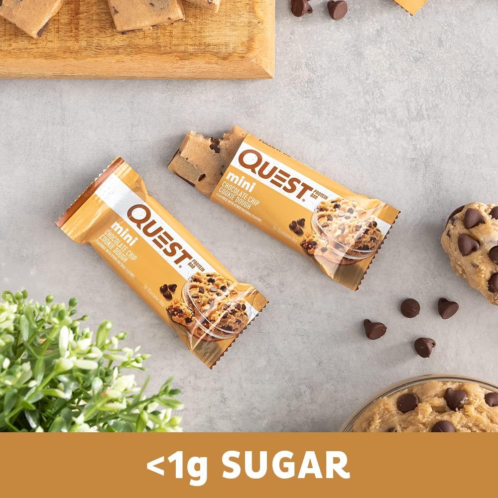 Quest Nutrition Mini protein bar 8x32g with mini chocolate chip cookie dough flavor