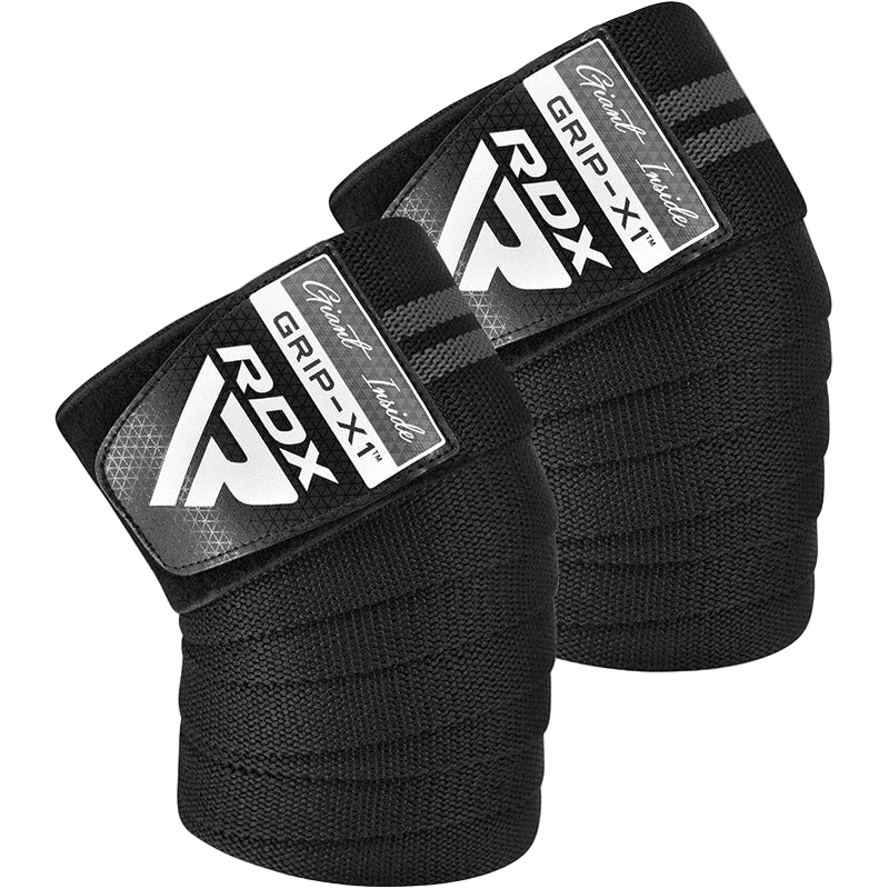 RDX Gym Knee Wraps Plus Grey Knee Wraps