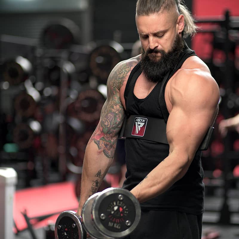 RDX Gym Arm Blaster T2 for Bicep Curls - Arm Pads