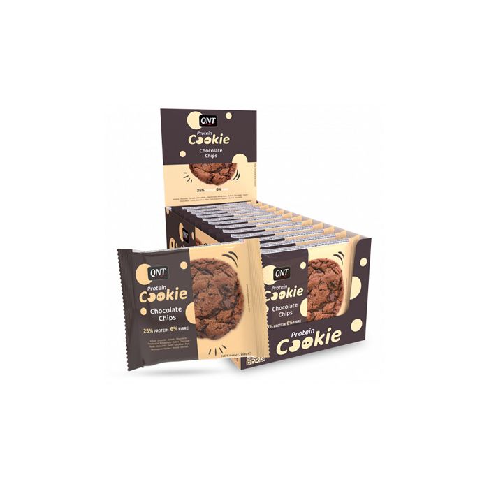 QNT Protein Cookie - 12x60g / Chocolate Chip - Chocolate Chip