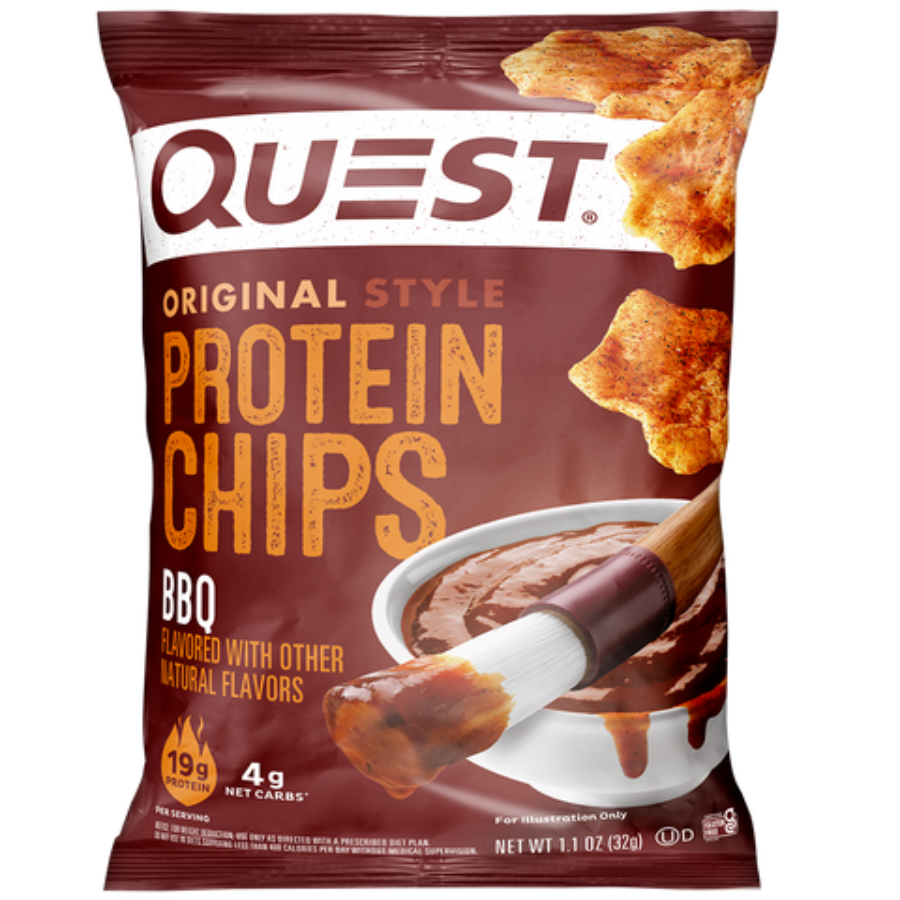 Quest Nutrition Protein Chips - 8x32g / BBQ - Protein Crisps