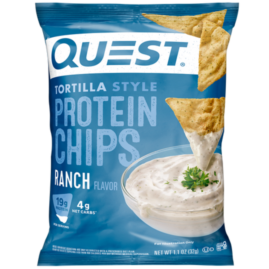 Quest Nutrition Protein Chips - 8x32g / Ranch - Protein Crisps