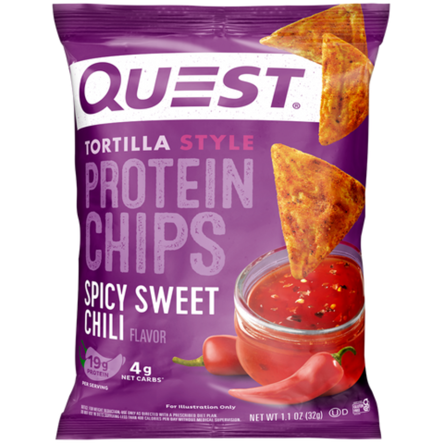 Quest Nutrition Protein Chips - 8x32g / Spicy Sweet Chilli - Protein Crisps