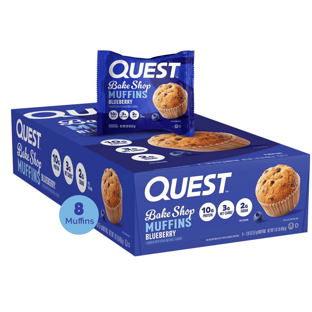 Quest Nutrition Bakeshop Muffin - 8x57g / Blueberry - Protein Muffins