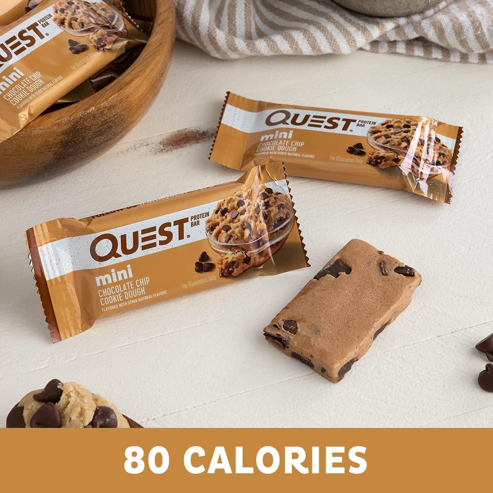 Quest Nutrition Mini Protein Bar 8x32g with mini chocolate chip cookie dough flavor