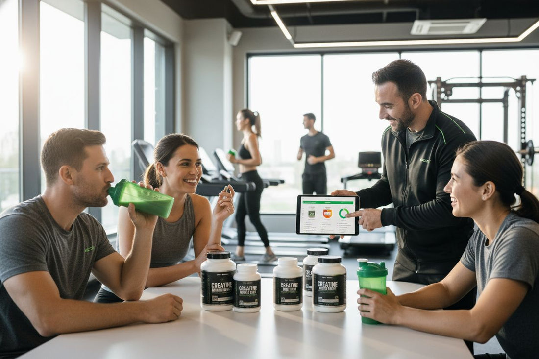 creatine supplements, gym education, fitness group