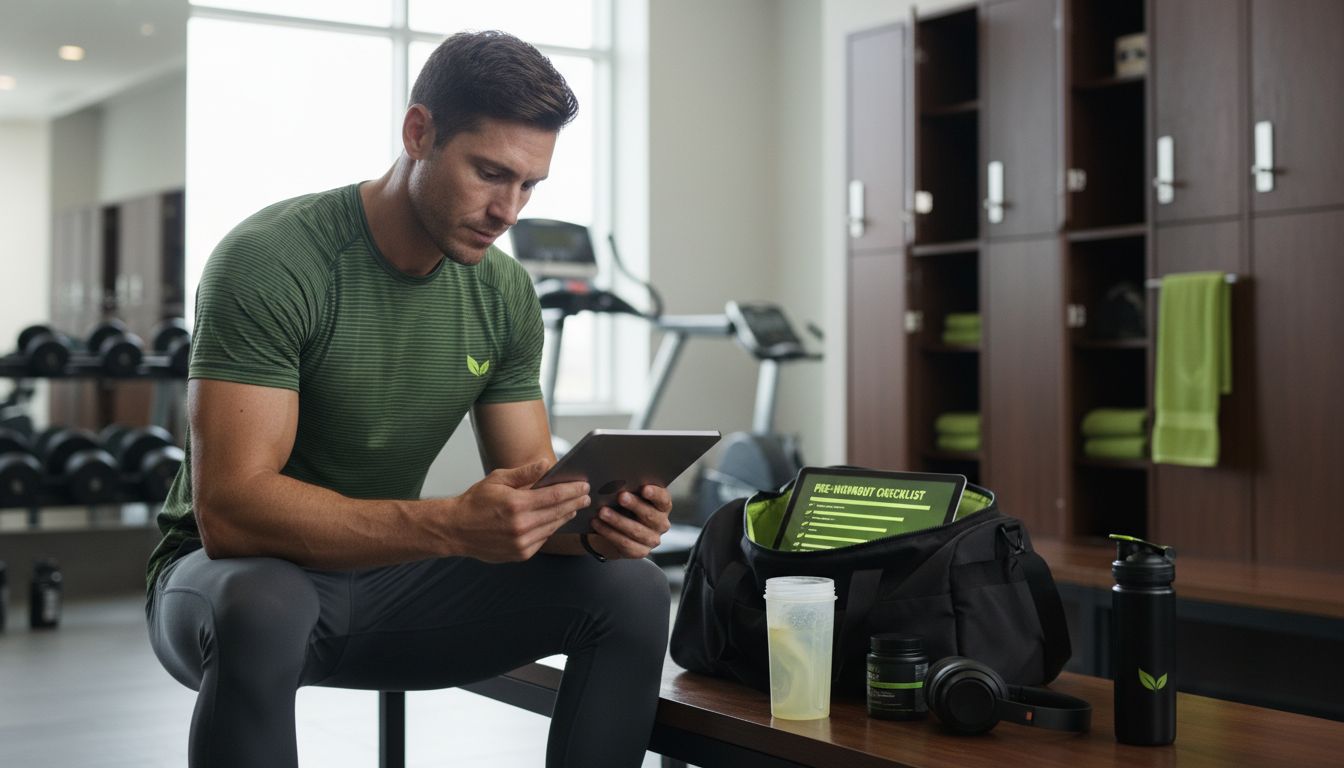 pre-workout gym preparation