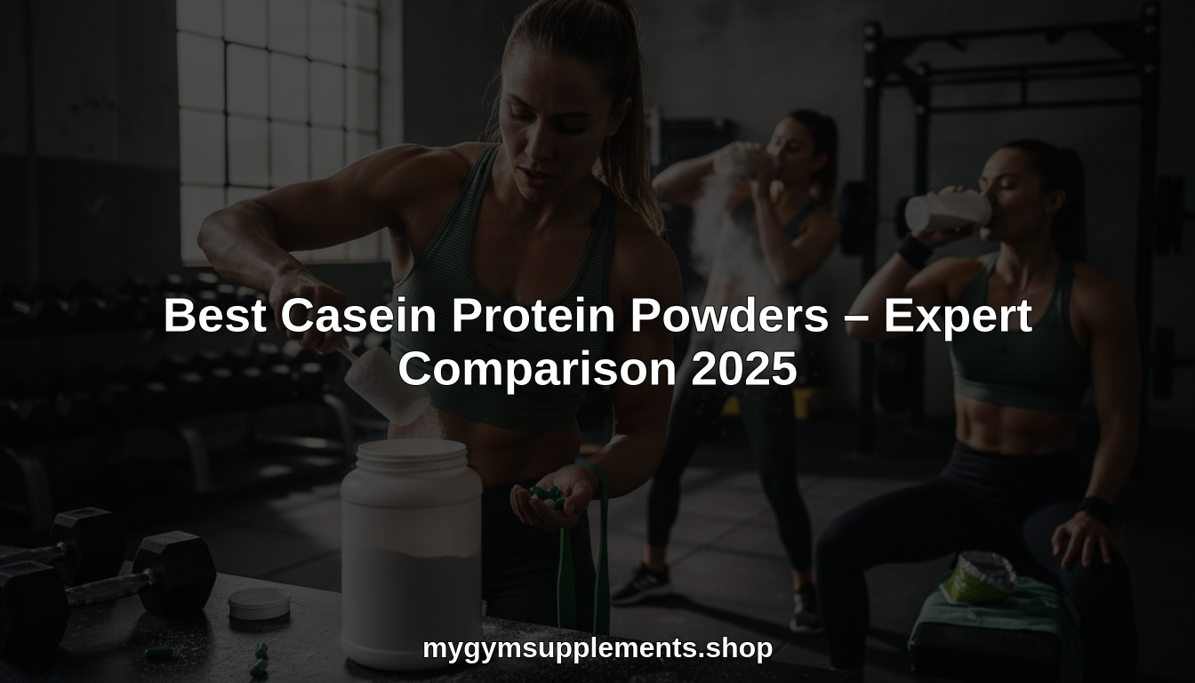 best casein protein powders hero header image