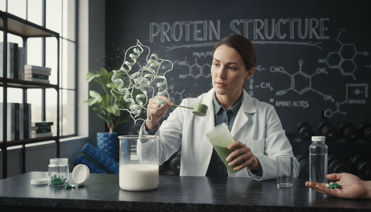 Casein protein structure in science laboratory