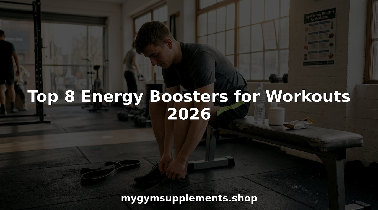 Preparing for workout with energy boosters