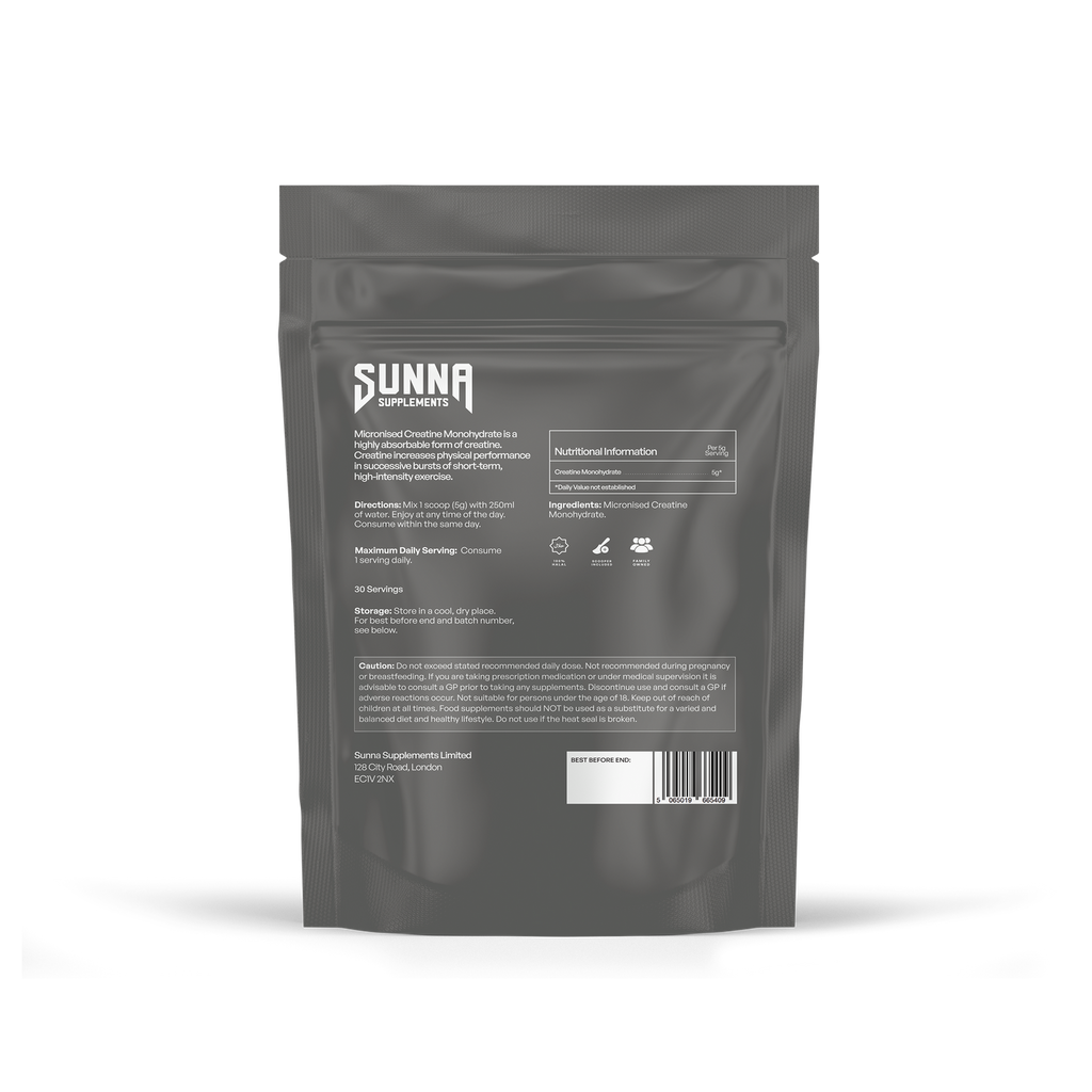 Sunna Supplements Premium Creatine 150g