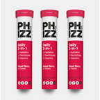 Phizz 3-in-1 Hydration, Electrolytes and Vitamins Effervescent Tabs - 60 Tabs - MyGymSupplements