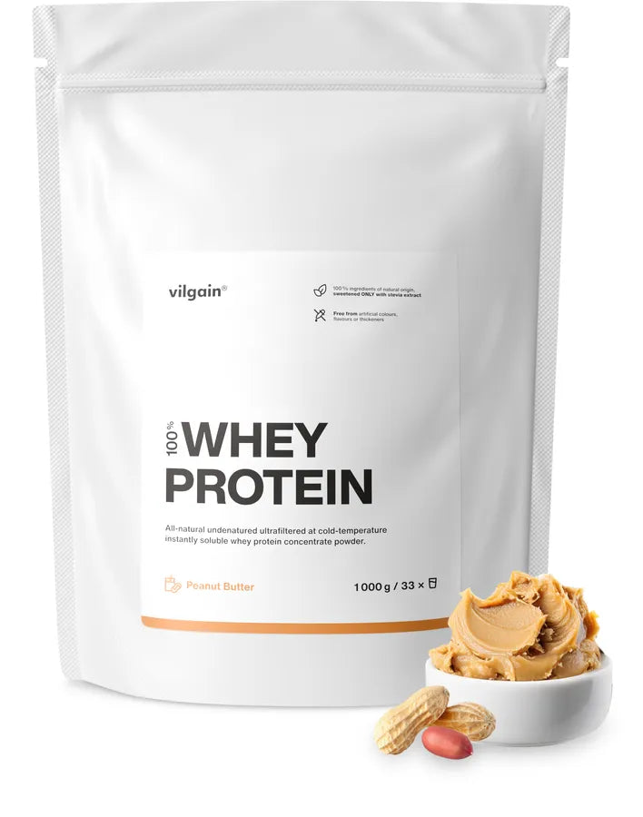 Vilgain Whey Protein - 1000g / Peanutbutter - Whey Protein Powder