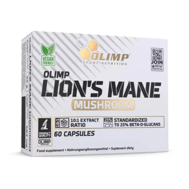 Olimp Sport Nutrition Lion’s Mane Mushroom - 60 Caps - Mushroom Capsules