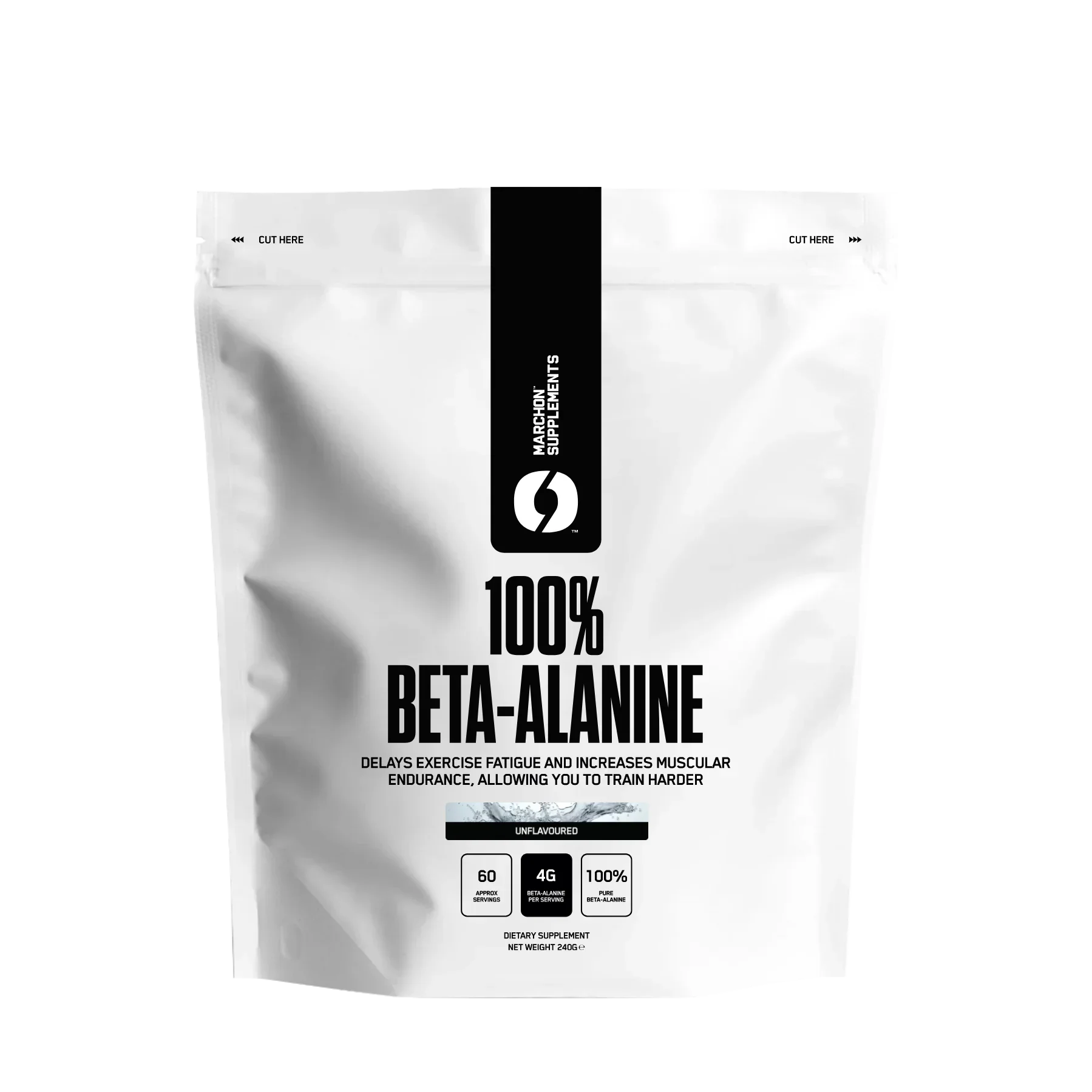 Marchon Supplements Beta Alanine - 240g - Beta Alanine Powder
