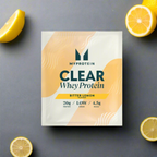 MyProtein Clear Whey Isolate sachet with 20g protein, low sugar, 4.5g BCAAs, sports nutrition awards