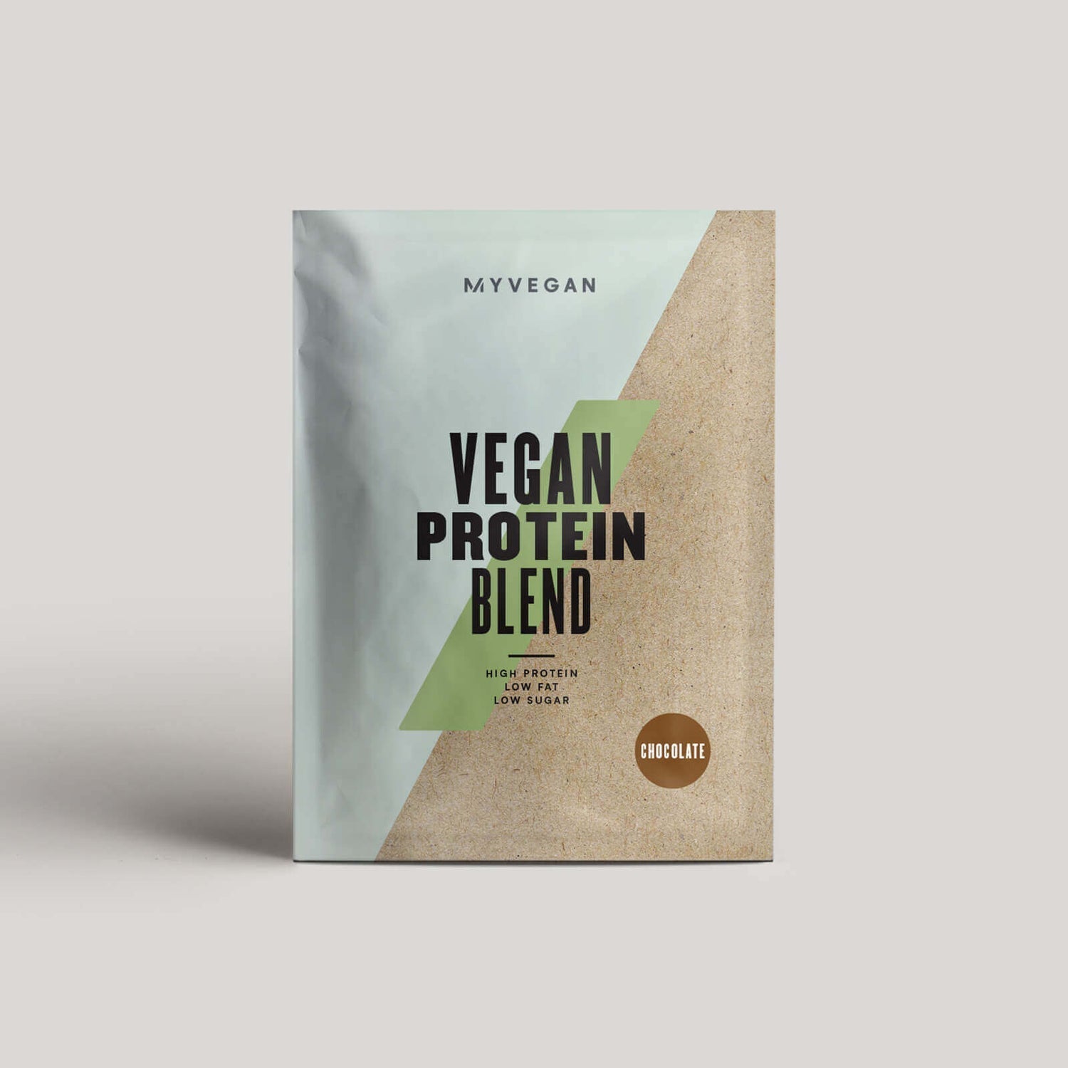 MyProtein My Vegan Protein Blend stand-up pouch with chocolate flavor, plant-based protein