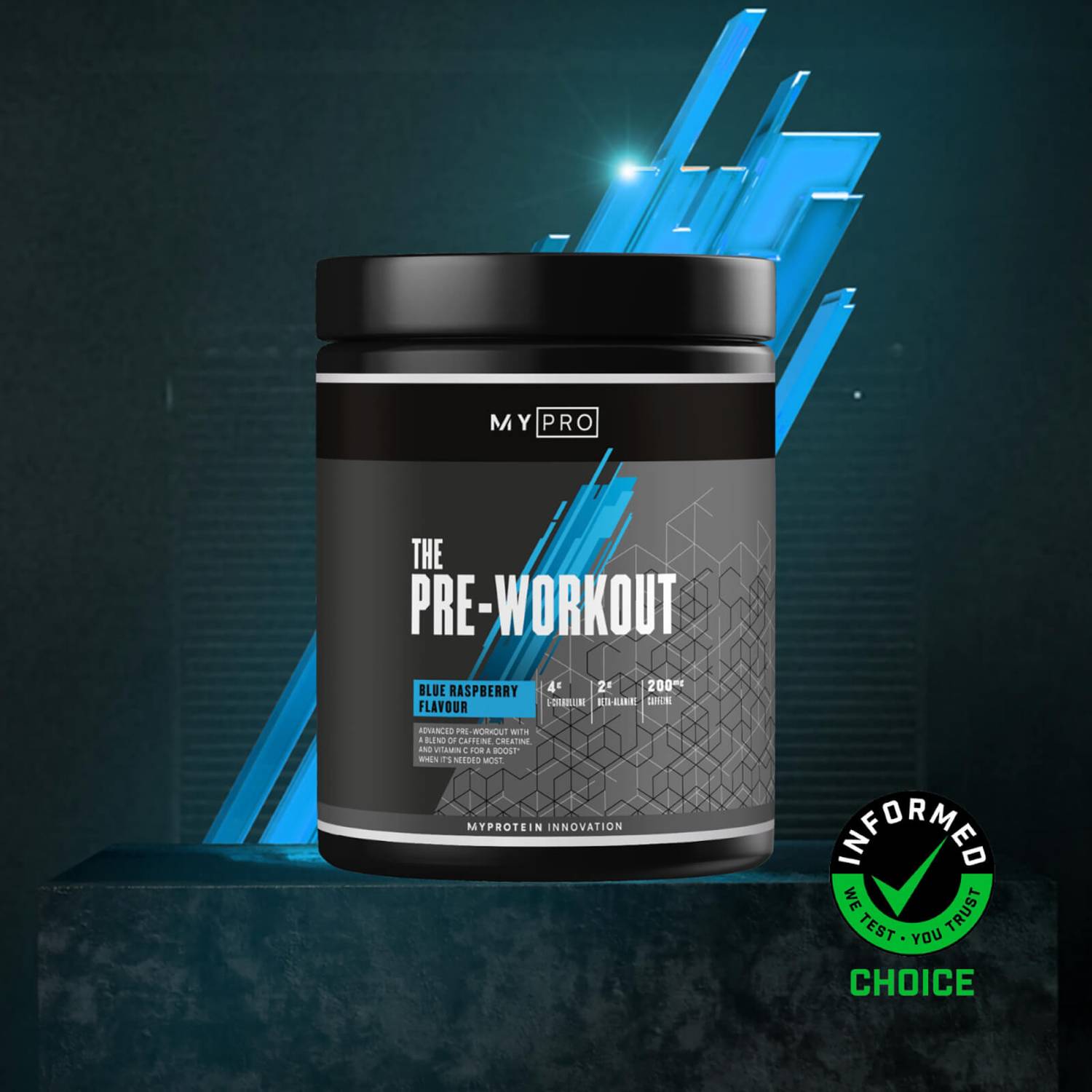 MyProtein THE Pre-Workout Pre - 465g / Blue Raspberry - Pre-Workout Powder