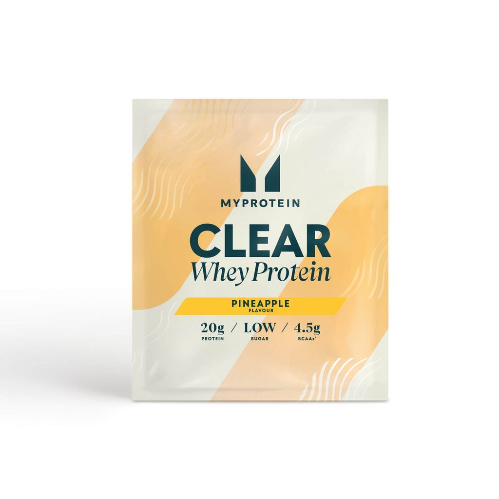 Single-serving pineapple clear whey isolate sachet from MyProtein Clear Whey Isolate multi pack