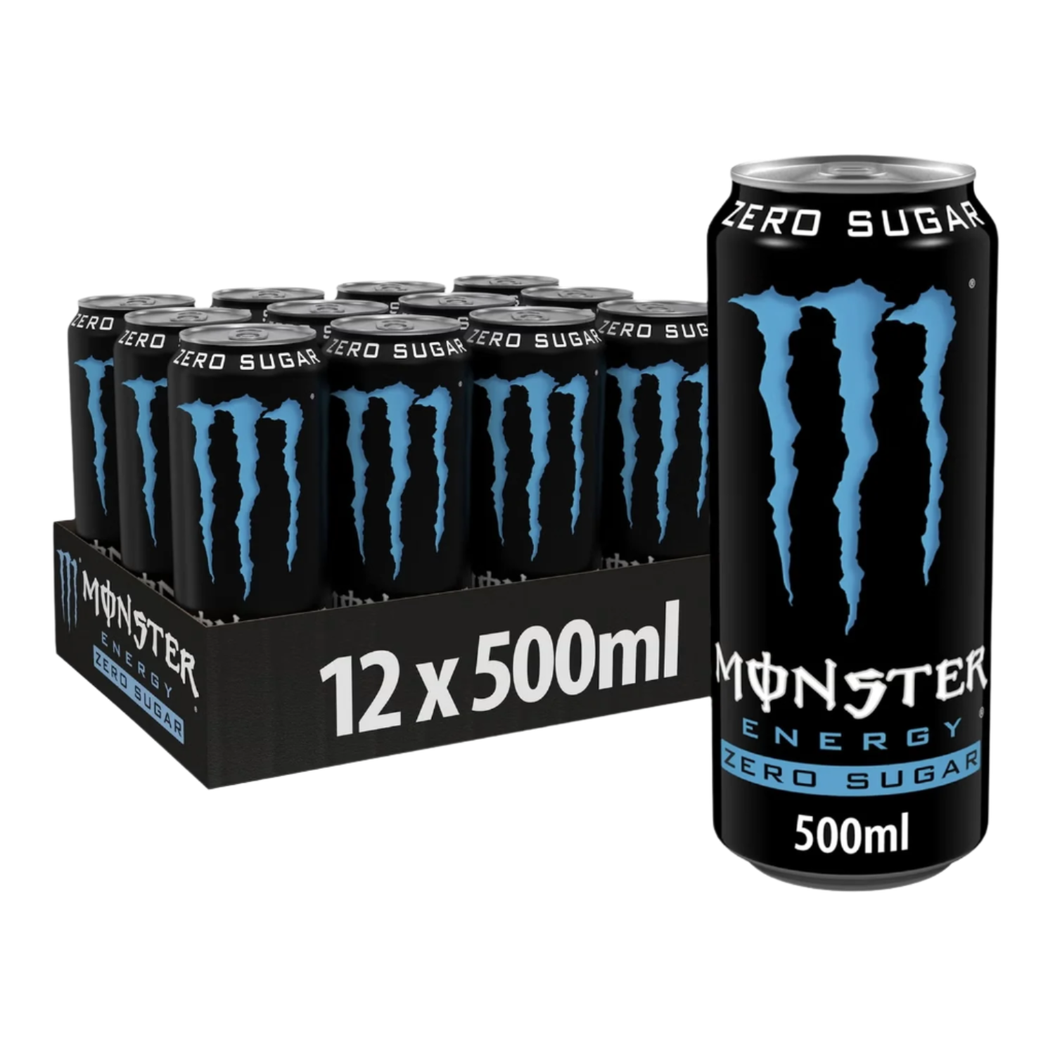 Monster Energy Zero Sugar - 12x500ml / Original - Energy Ready-to-Drinks