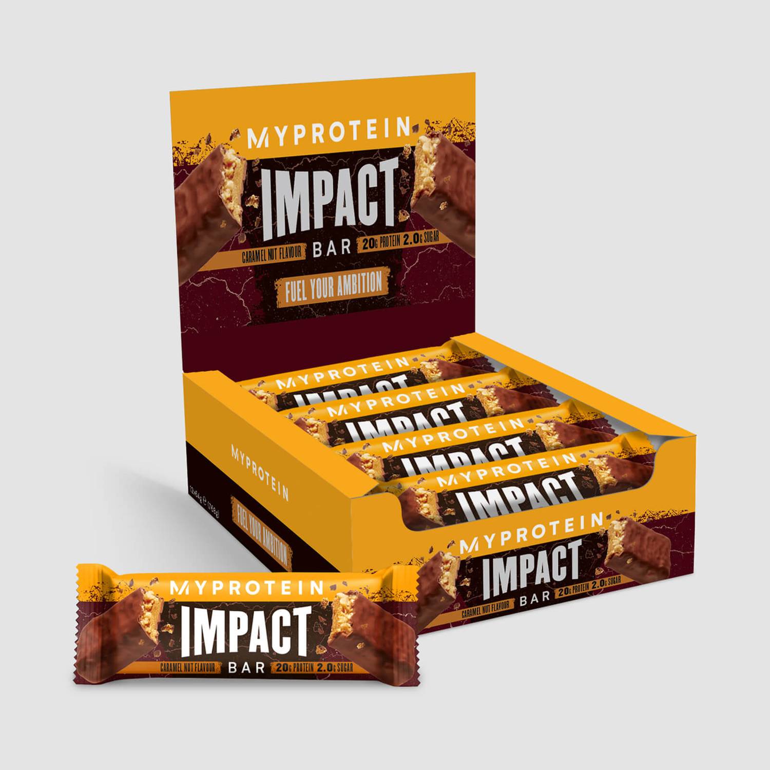 MyProtein Impact Protein Bar - 12x64g / Caramel - Protein Bars