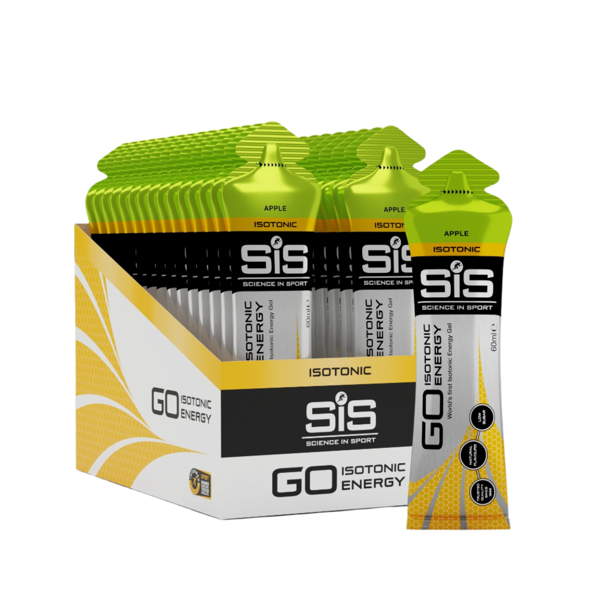 SIS Isotonic Gels - 30x60ml / Apple - Energy Gels