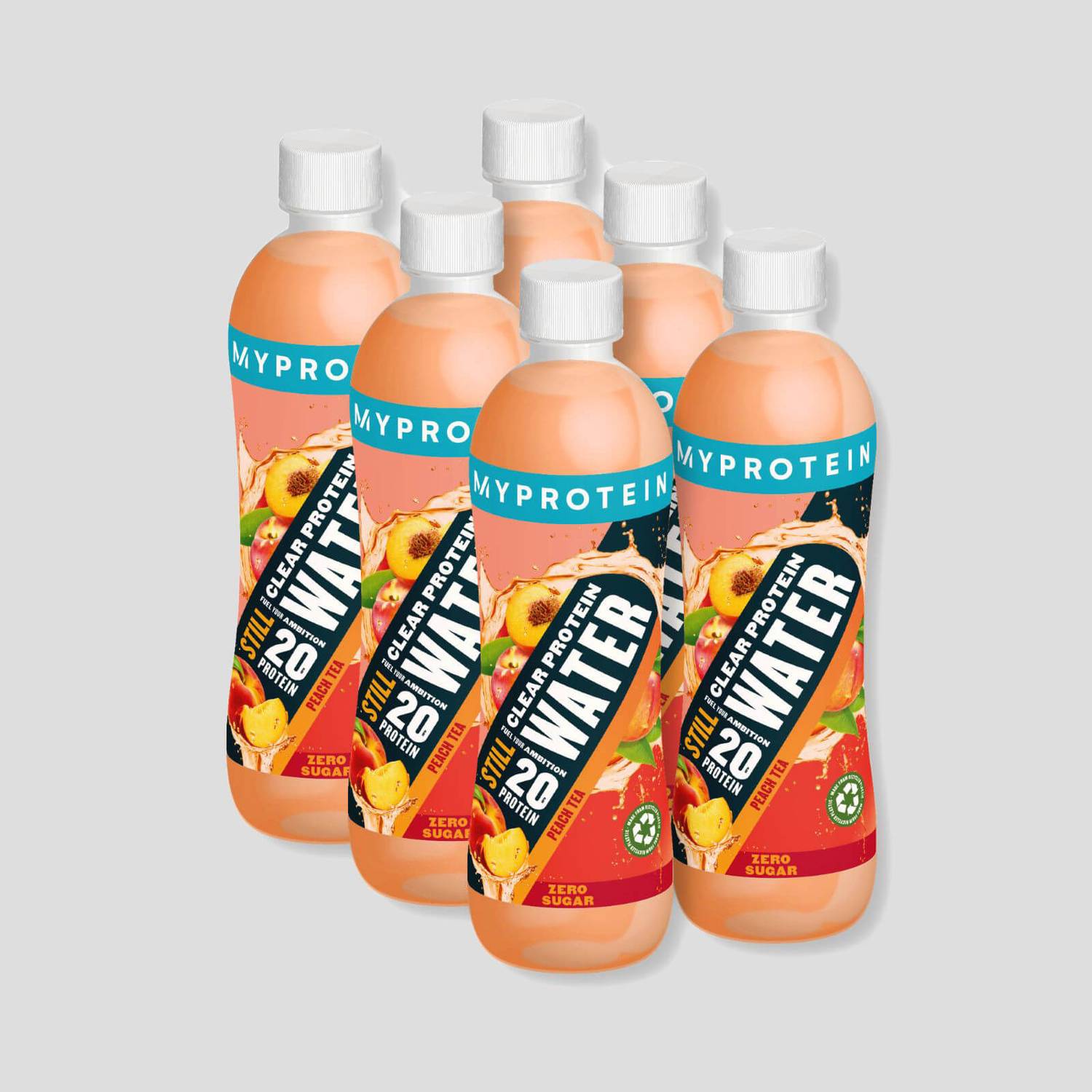 MyProtein Clear Protein Water RTD - 6x500ml / Peach Tea - Clear Whey Protein Ready-to-Drinks