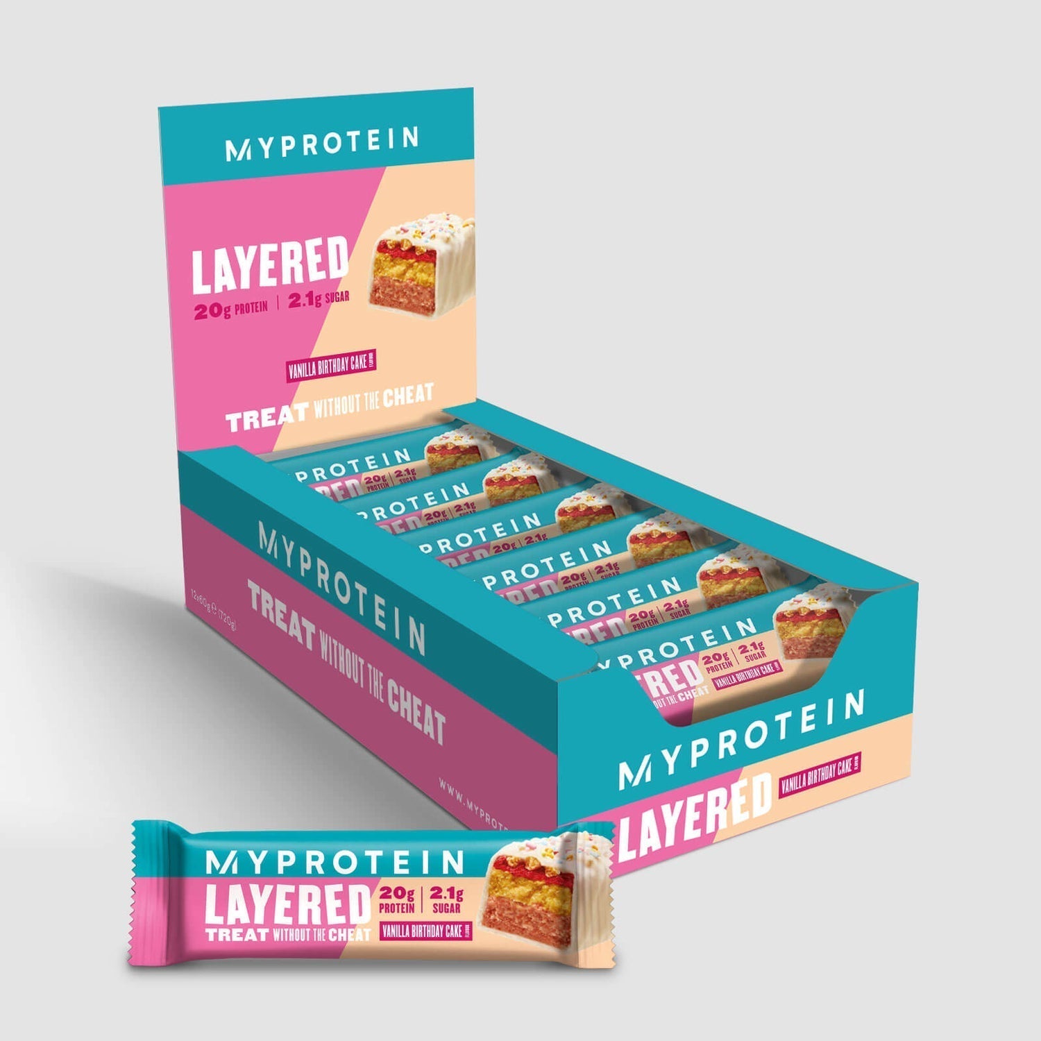 MyProtein-MyProtein-Layered-Bar--Triple-Chocolate-Fudge - 12x60g / Triple Chocolate Fudge - Protein Bars