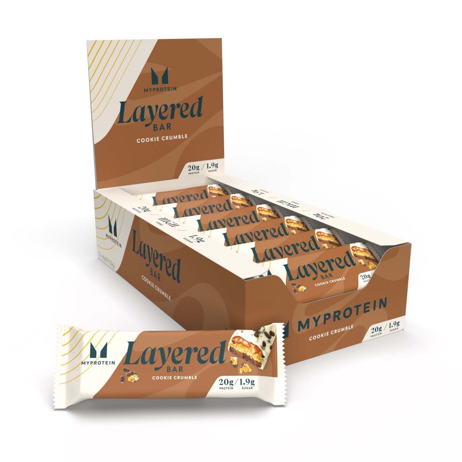 MyProtein-MyProtein-Layered-Bar--Vanilla-Birthday-Cake - 12x60g / Vanilla Birthday Cake - Protein Bars