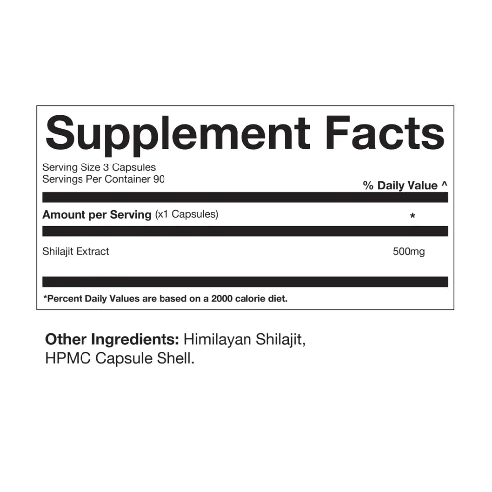 The Ten Percent Club Himalayan Shilajit - 90 Caps - Vitamins & Minerals