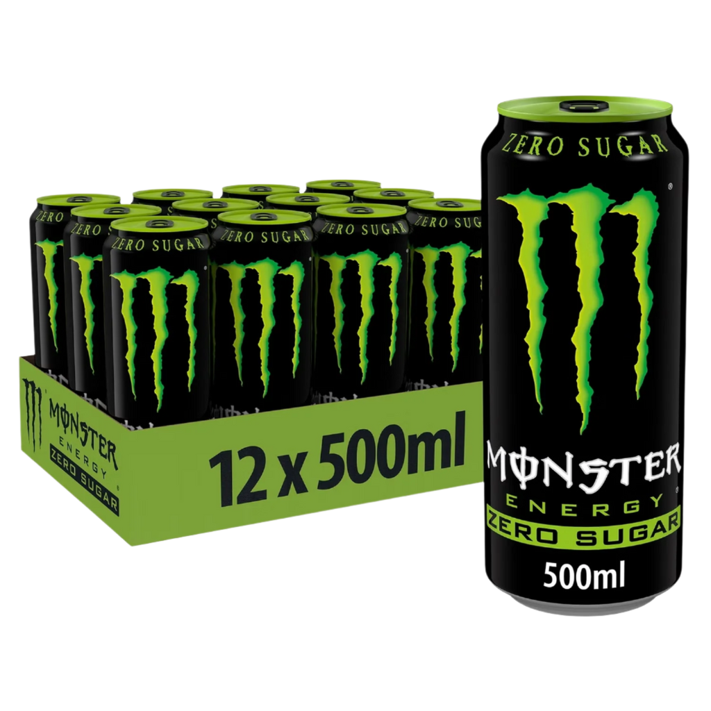 Monster Energy Zero Sugar - 12x500ml / Original - Energy Ready-to-Drinks