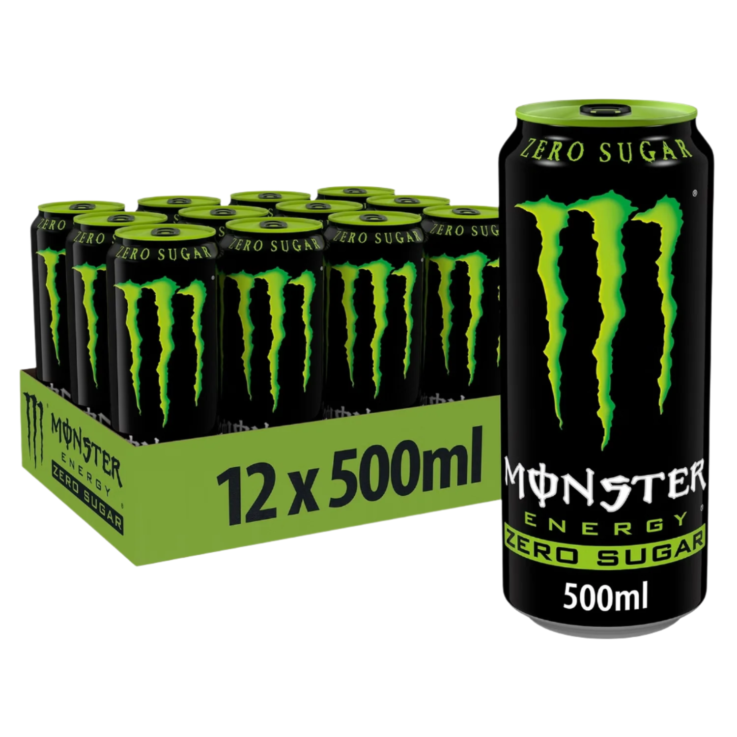 Monster Energy Zero Sugar - 12x500ml / Original - Energy Ready-to-Drinks