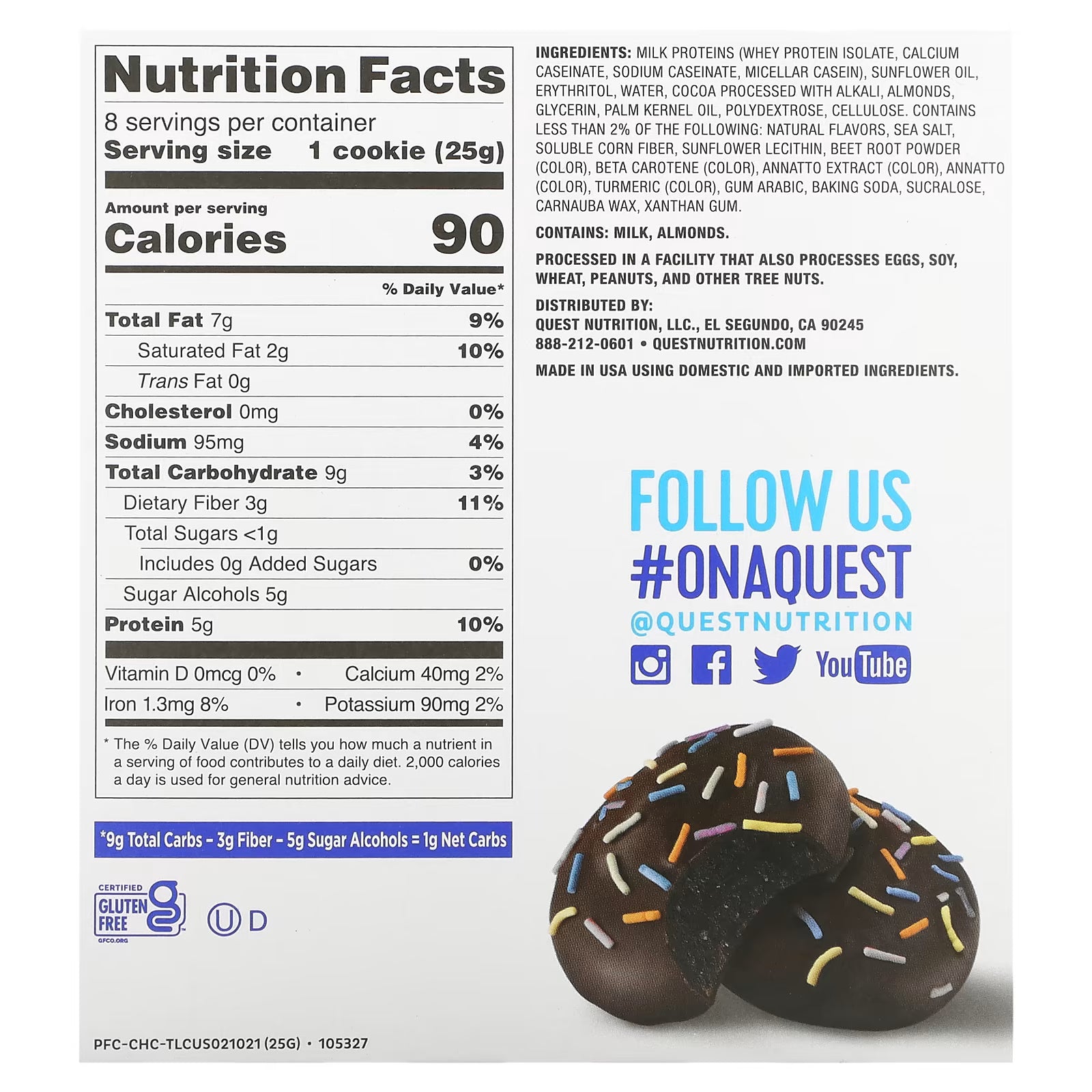 Quest Nutrition Frosted Cookies 8x25g - MyGymSupplements
