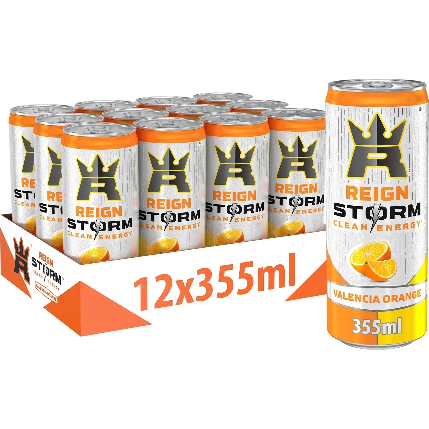 REIGN Storm - 12x355ml / Valencia Orange - Energy Ready-to-Drinks