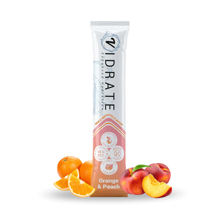 Vidrate Hydration Powder 10x3g - 10x5g / Orange & Peach - Hydration Powder