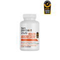 White bottle of The Ten Percent Club Super Magnesium capsules for supporting bone and recovery